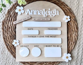 First Day Of School Sign | Interchangeable First Day Last Day of Sign | First Day of Sign | Last Day of School Sign | Photo Prop