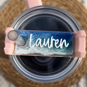 Personalized 30/40 oz Tumbler Name Plate| Water Bottle Name Tag | Name Plate for Tumbler |