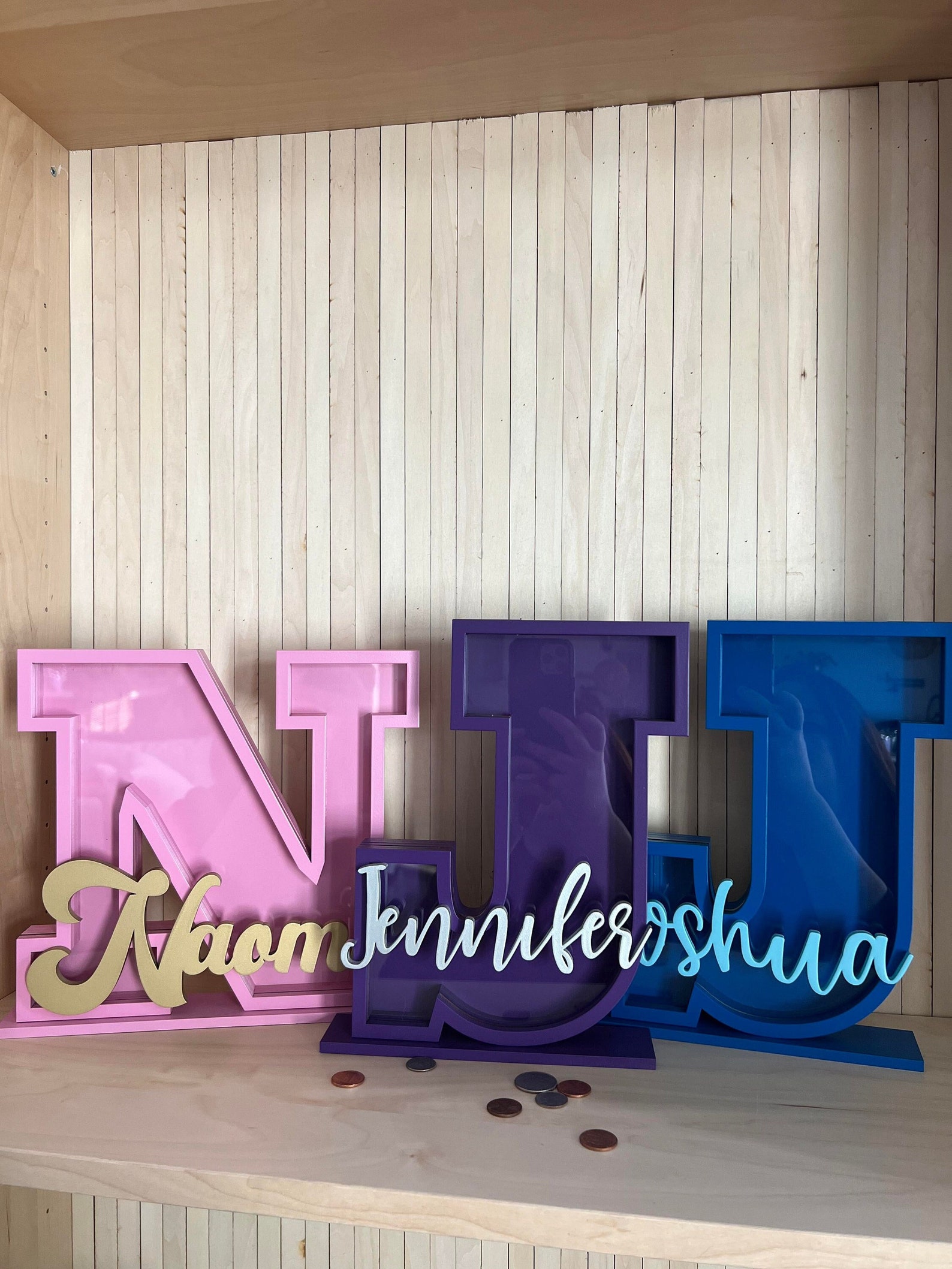 Personalized Name/ Initial Bank Piggy Bank Custom Piggy Etsy