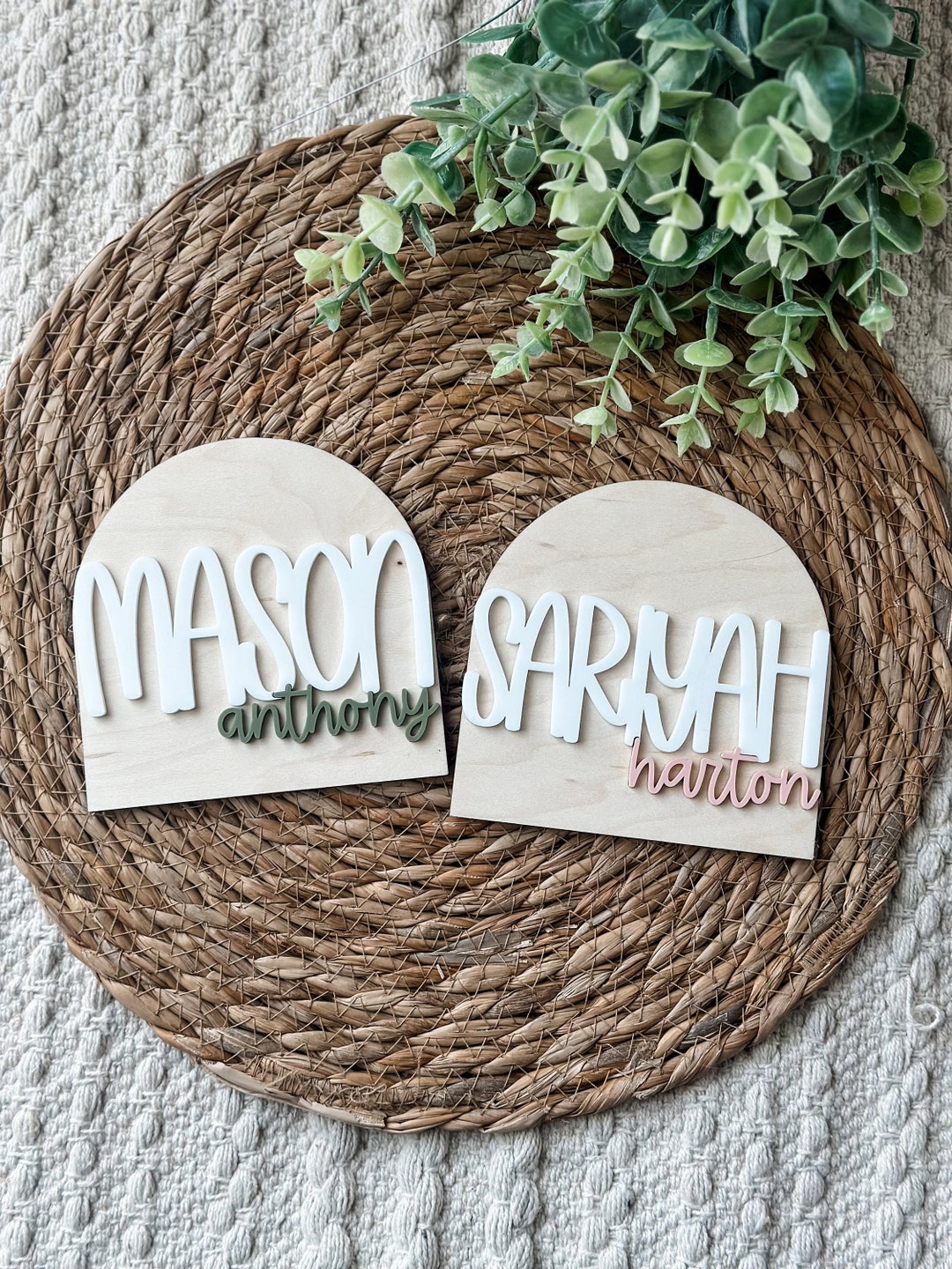 Name Announcement Sign | Birth Announcement Sign | New Mom Gift | Baby