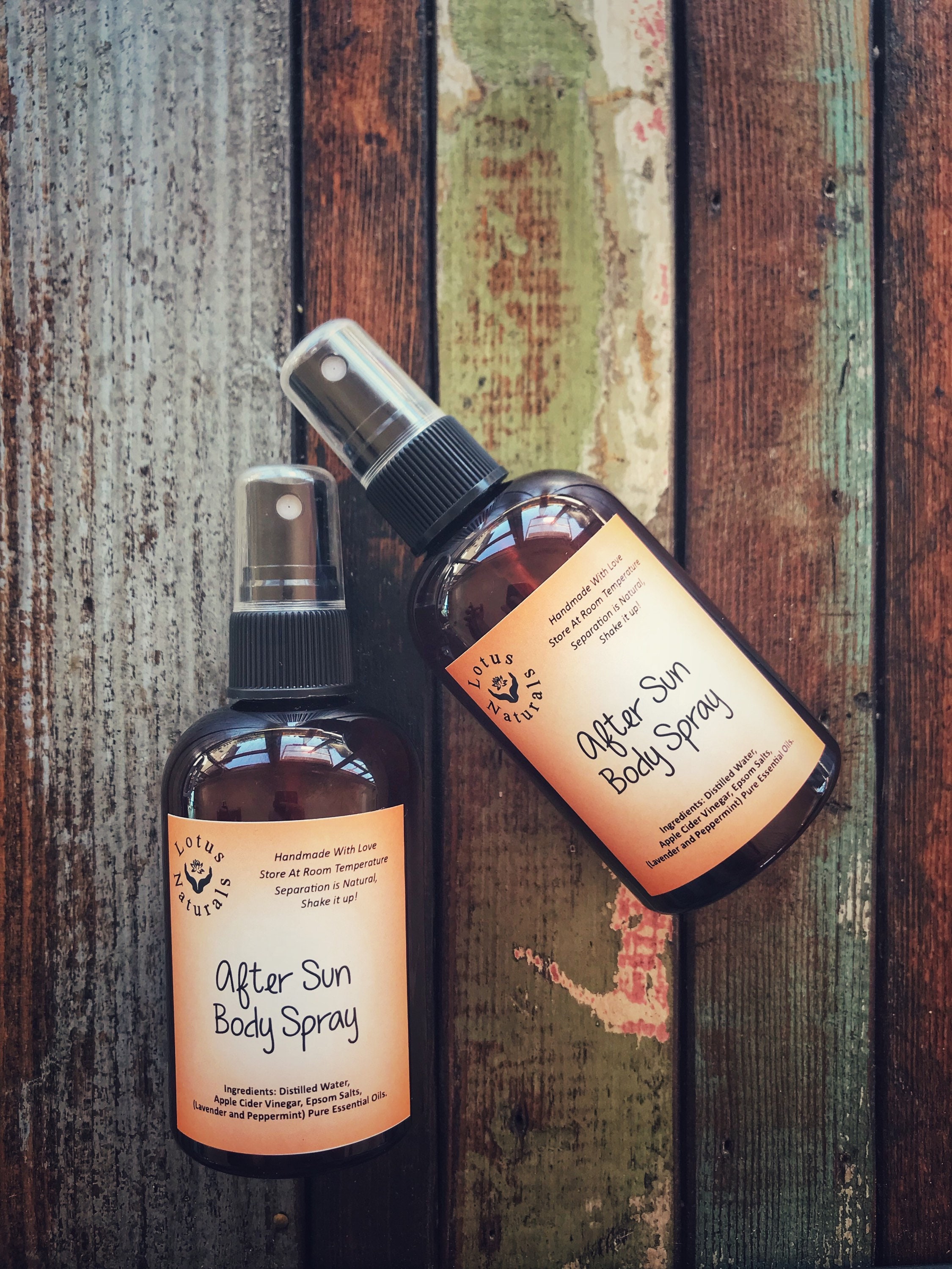 Organic After Sun Spray, All Natural Essential Oil Sunburn Cooling