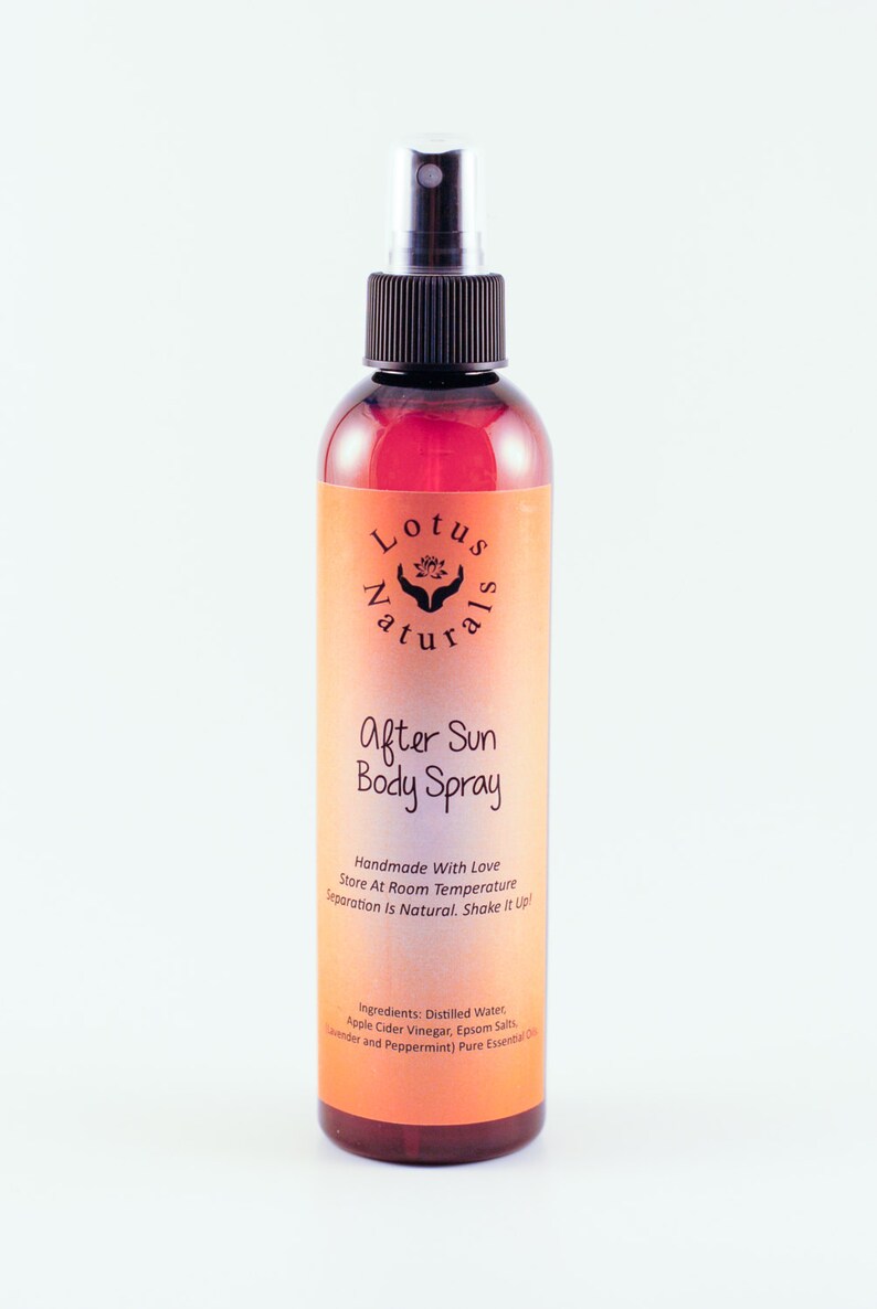 Organic After Sun Spray, All Natural Essential Oil Sunburn Cooling
