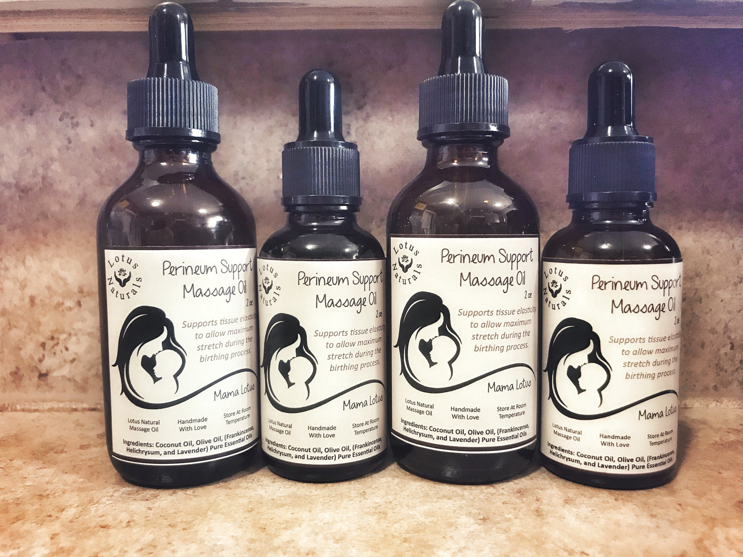 Organic Perineum Massage Oil Essential Oils for Postpartum Etsy