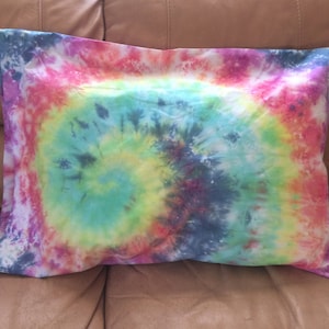 Rainbow Tie Dye Pillow Case