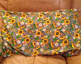 Yellow and White Daisy  Fleece Pillow Case