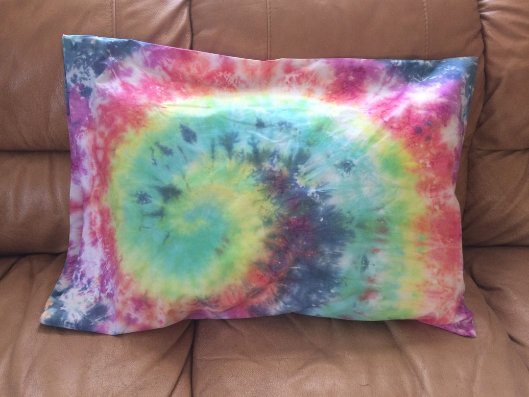 Rainbow Tie Dye Pillow Case Etsy
