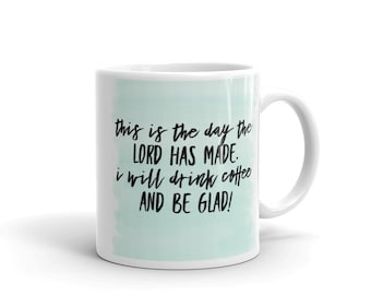 White glossy mug