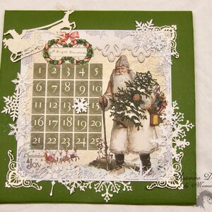 ADVENT CALENDAR, Calendario dell'Avvento, Babbo Natale, Santa Claus, Christmas, Carta digitale, Labels, Craft, Etichette, Christmas Time,