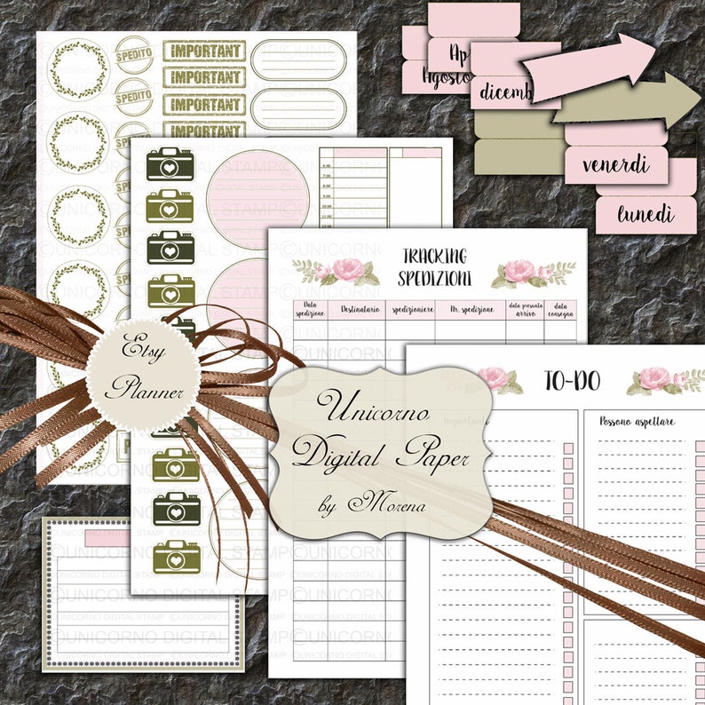 ETSY PLANNER BASIC Agenda planning Etsy shop organizer Etsy Italia
