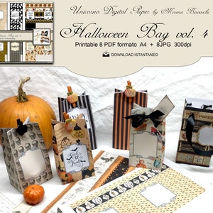 HALLOWEEN BAG. vol. 4, Trick or Treat gift Box printable, instant download
