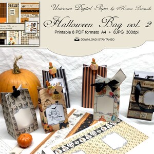 HALLOWEEN BAG vol. 2, Trick or Treat gift Box printable, instant download