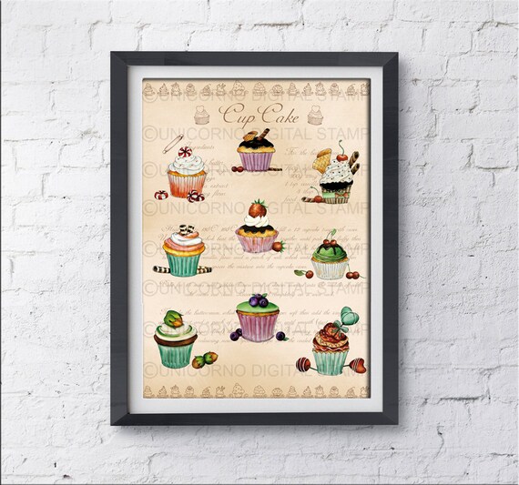 Stampe per cucina, Quadri cucina, Stampe con frutta, Quadri stampe, Stampe  Botaniche, Stampe Murali, Poster frutta, Stampe digitali, Cupcake -   Italia