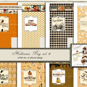 HALLOWEEN BAG vol. 6, Trick or Treat gift Box printable, instant download