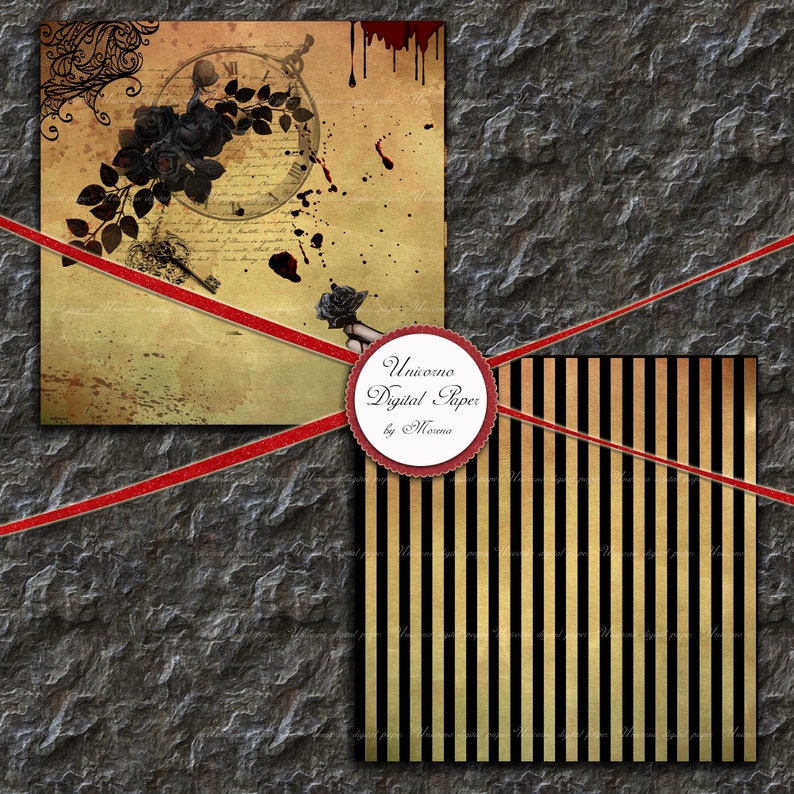 GOTHIC Grunge Paper Digital Paper, Scrapbook Paper, Gothic Printable - Etsy