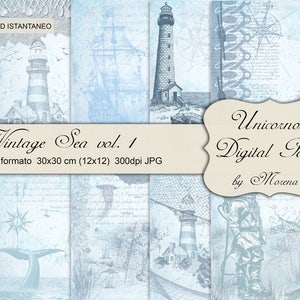 PAPEL DE SCRAPBOOK, kit de scrapbooking, cartas náuticas digitais, estampas marinhas vintage, cartas náuticas de pesca, álbuns de scrapbooking