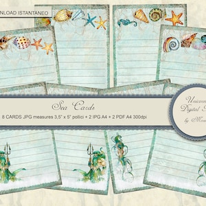 Impresiones marinas vintage, papel de álbum de recortes, cartas náuticas de pesca