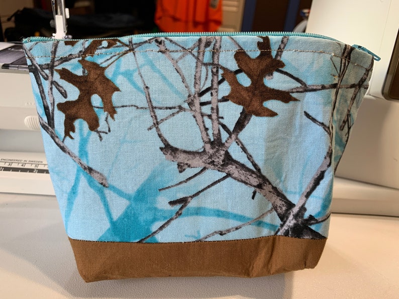 Real tree blue make up bags