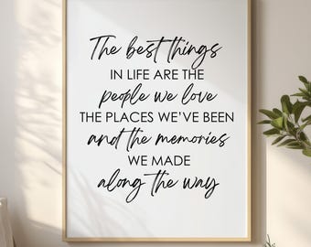 The best things in life are Digital Download - Printable Wall Art - Inspirational Print - Motivational Quote - Home Office Decor - Girl Boss