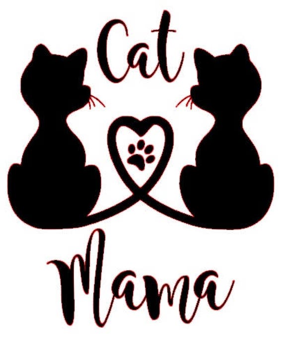 Cat mama SVG file | Etsy