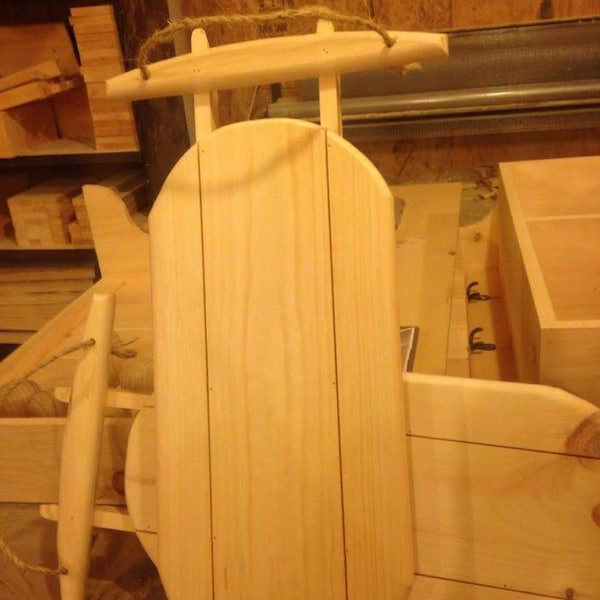 Wood sled