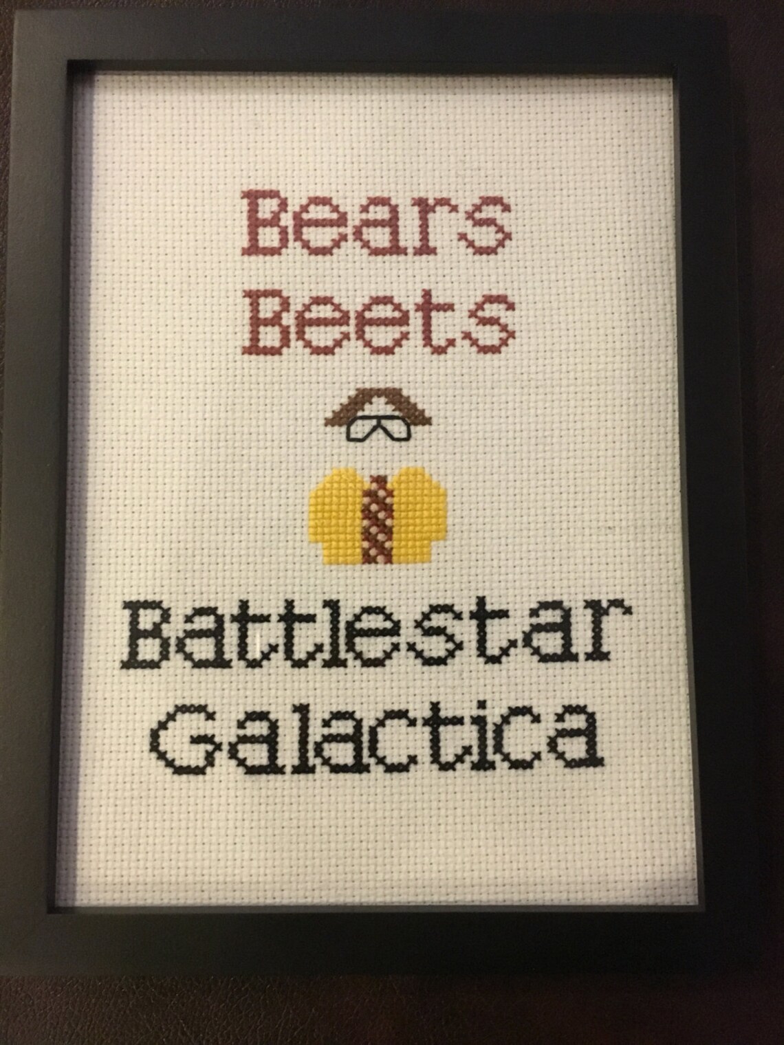 Bears Beets Battlestar Galactica Quote Cross Stitch Pattern Etsy