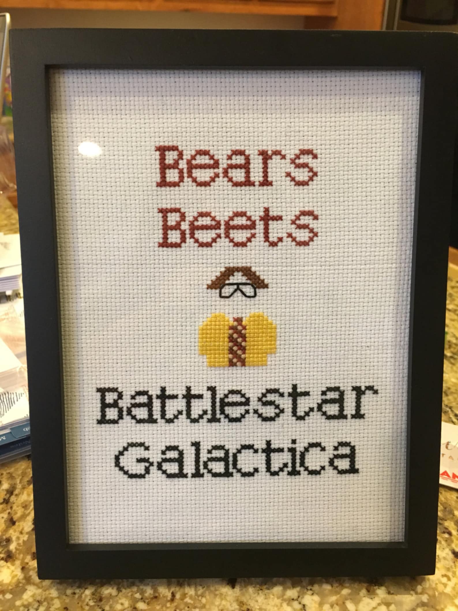 Bears Beets Battlestar Galactica Quote Cross Stitch Pattern Etsy
