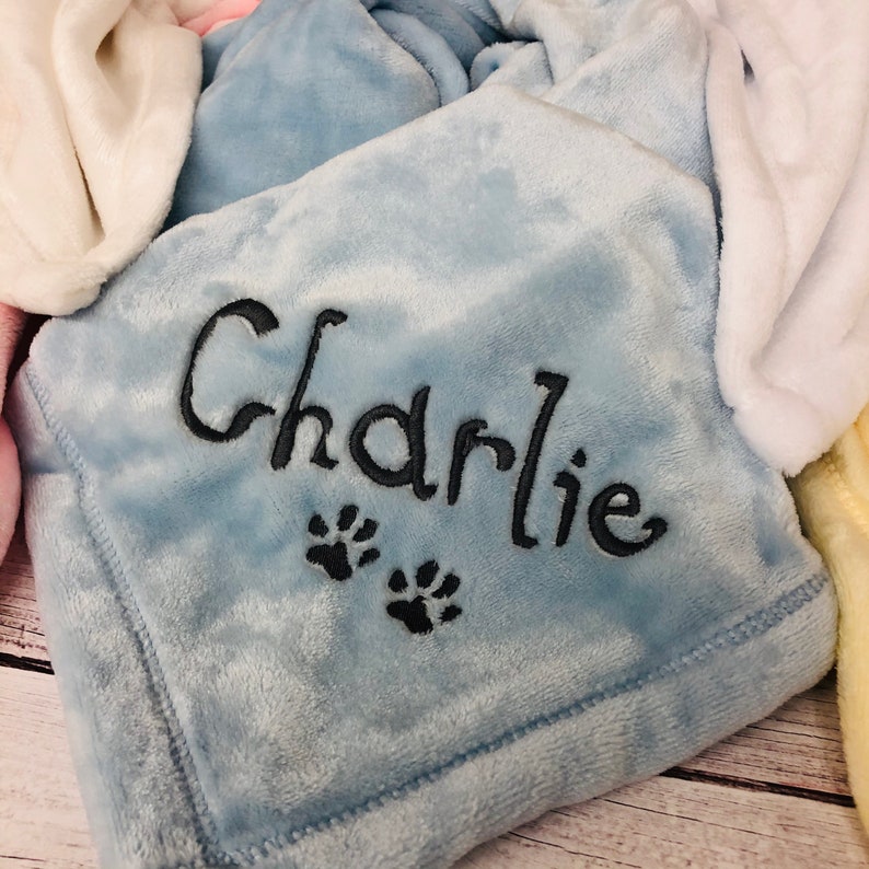 Personalized Soft Blanket for Pet Blanket With Dogs Name Etsy