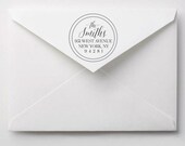 Printable Address Stamp, Custom Calligraphy Logo, Digital Monogram Logo, DIY Address Printing