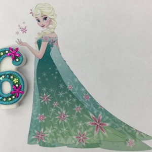 Handcrafted Frozen Fever or ANY Themed Birthday Candles Decorated To Your Liking image 5