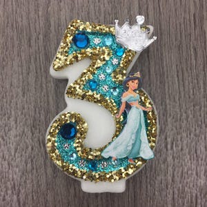 Velas de cumpleaños con temática de jazmín o cualquier otra temática hechas a mano, decoradas a tu gusto