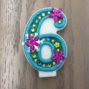 Handcrafted Frozen Fever or ANY Themed Birthday Candles Decorated To Your Liking image 3