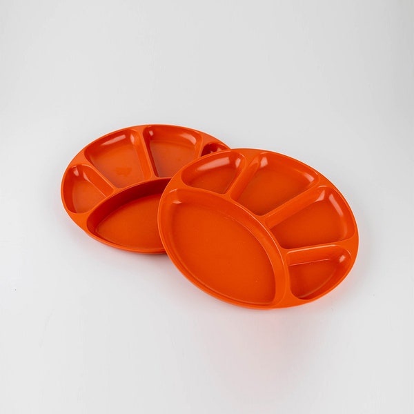 Plastic Divided Plates Etsy
