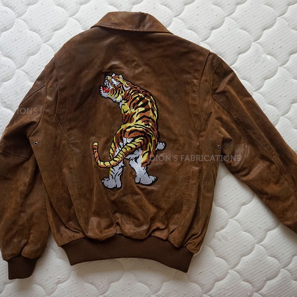 USED Shenmue style Ryo Hazuki INSPIRED pig skin flight jacket