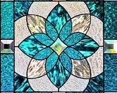 4 sheets 20 x20 cm each transparent Window Film Self Adhesive Stained Glass free shipping