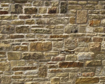 dollhouse stone wall