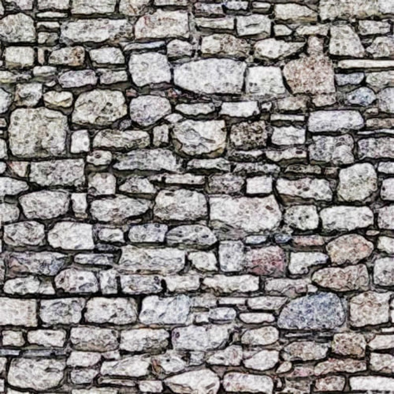 5 SHEETS LANDSCAPE embossed paper bumpy stone BRICK wall 21cm x29cm each sheet scale 16 free shipping