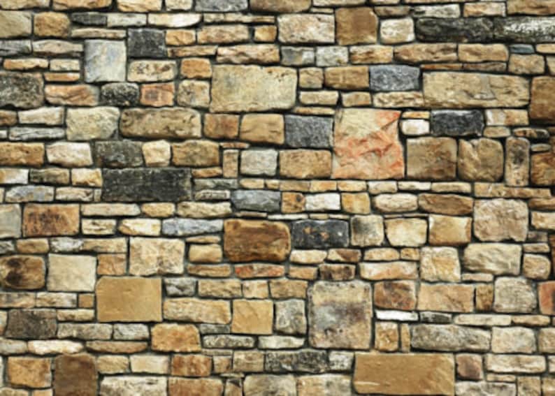 5 SHEETS embossed paper bumpy stone  wall 21cm x29cm each sheet SCALE 16  free shipping