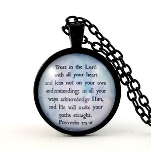 Bible Verse Scripture Gift, Trust in the Lord, Christian Birthday Gift, Personalized with Name, Christian Christmas Gift
