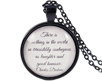 Laughter Quote, Good Humour, Charles Dickens Quote, Personalize with Name, Happiness Quote, Best Friend Gift