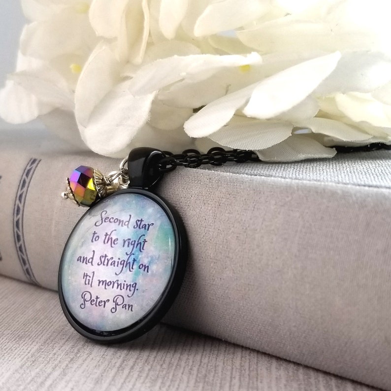 Peter Pan Quote Second Star to the Right Gift for Her JM - Etsy