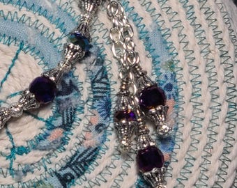 Purple Swarovski Crystal Bracelet