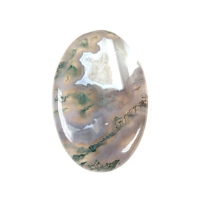 Mossy Agate Oval Cabochon, #676 Agate Cabochon Multi Color, Seascapes Cabochon, Multi Color Dendritic Moss Agate Gorgeous Semi Translucent