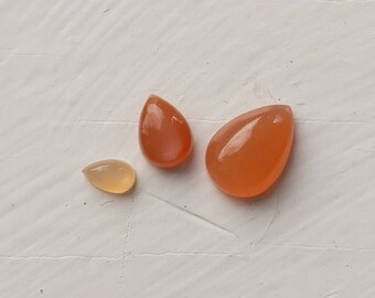 Peach Moonstone Faceted cut Cabochon Pair Natural Peach Moonstone Rose cut Gemstone Pair Rectangle Peach Moonstone Pair 15X10X4mm 12 carat