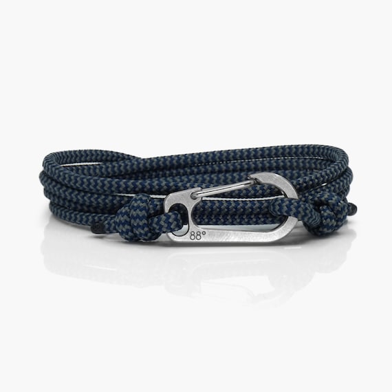 Bracciale da arrampicata con moschettone in titanio, verde foresta