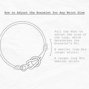 the instructions for how to adjust the bracelet for any wrist size