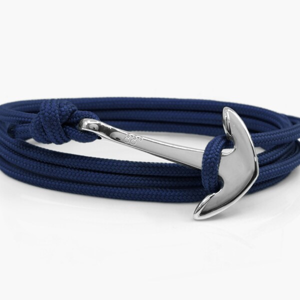 Blue Anchor Bracelet Etsy