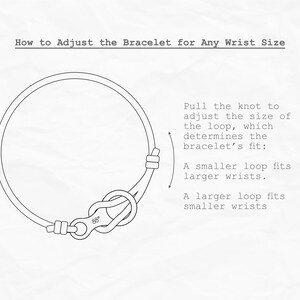 the instructions for how to adjust the bracelet for any wrist size