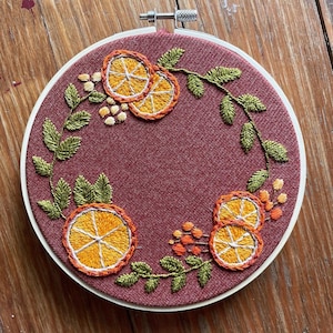 PDF Pattern - Citrus Wreath