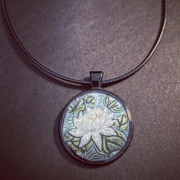 White Water Lily Necklace