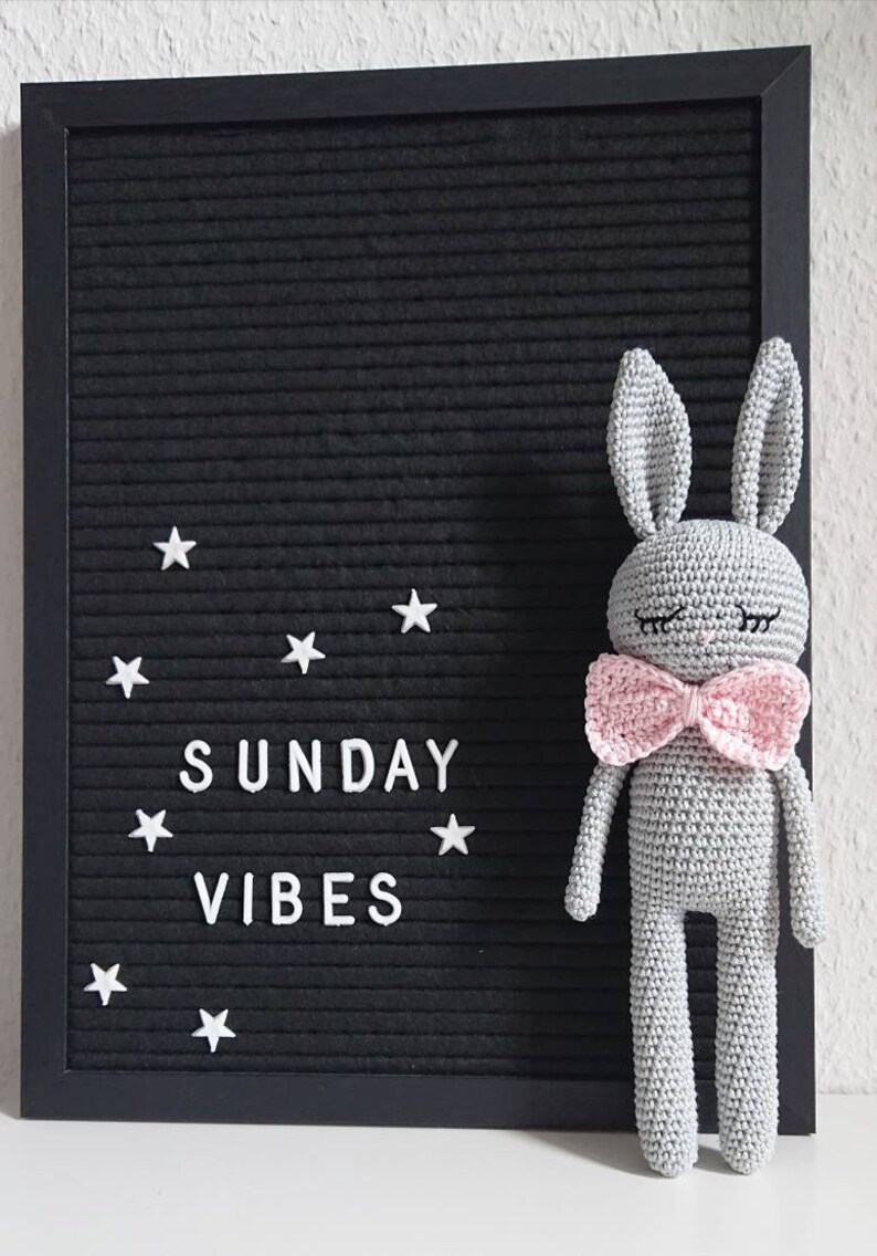 Bunny crocheted bunny Amigurumi crochet animal bunny girl